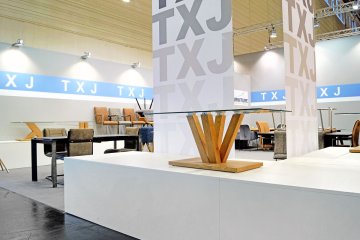 Messestand TXJ auf der IMM - Internationale Möbelmesse 2018