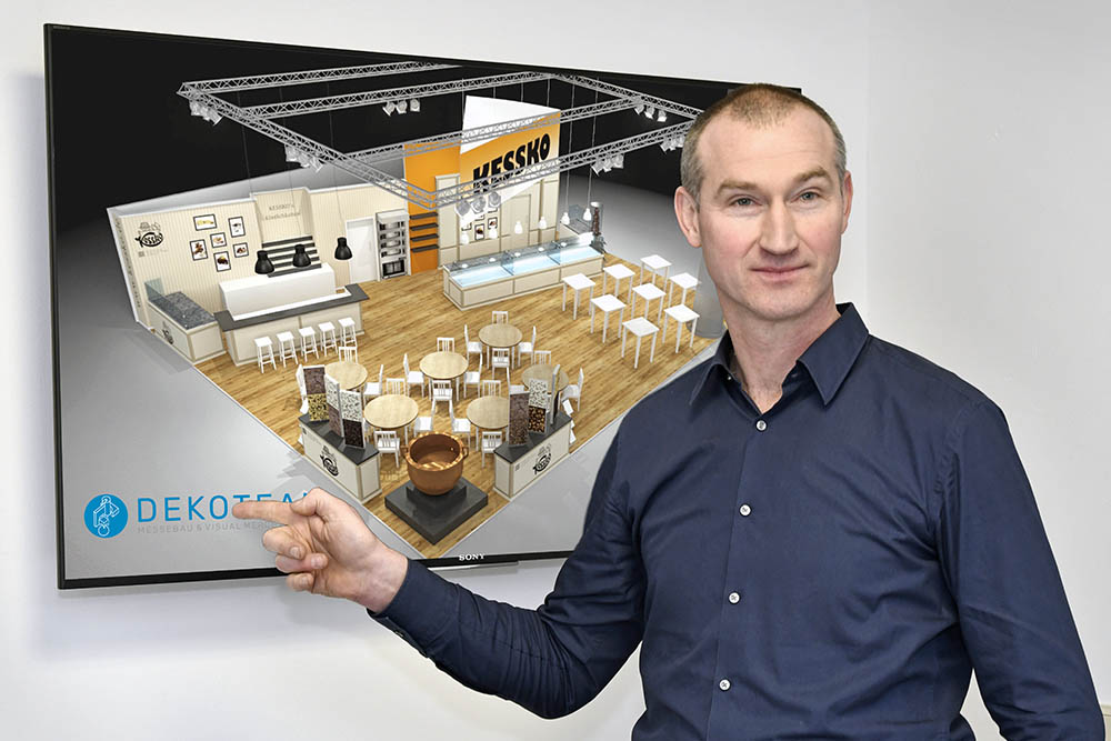 Messestand-Design: Planung und 3D-Zeichnung